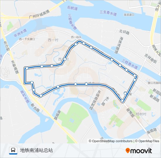 公交番189路的线路图