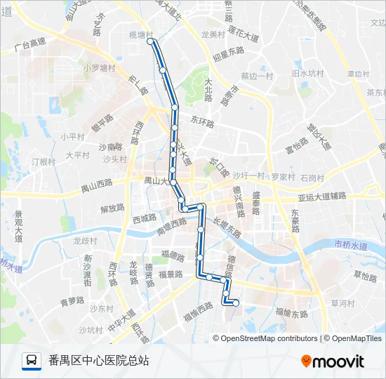 番20B路 Bus Line Map