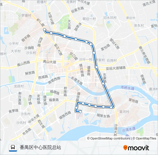 番21B路 Bus Line Map