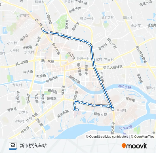 番21B路 Bus Line Map