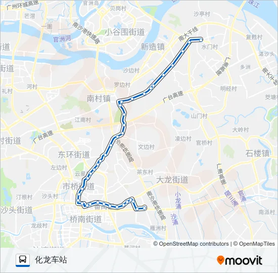 番51B路 Bus Line Map