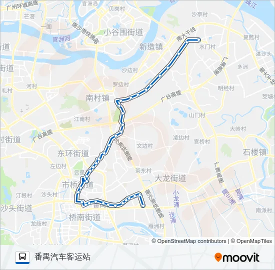 番51B路 Bus Line Map