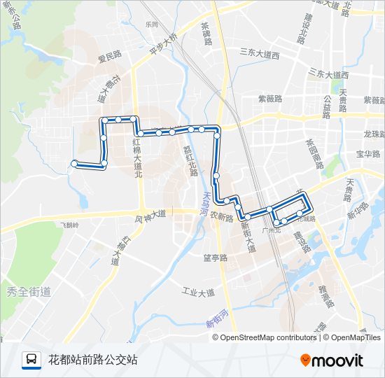公交花9空调路的线路图