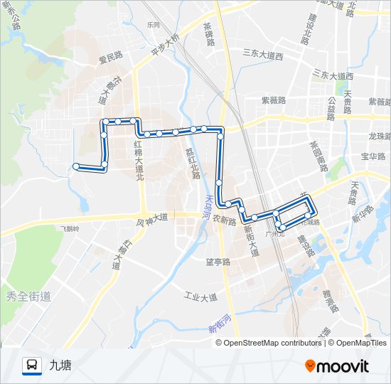 公交花9空调路的线路图