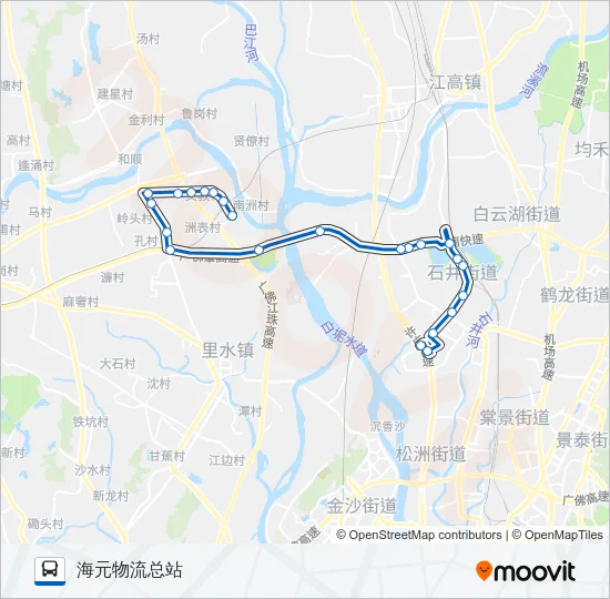 里04B路 Bus Line Map
