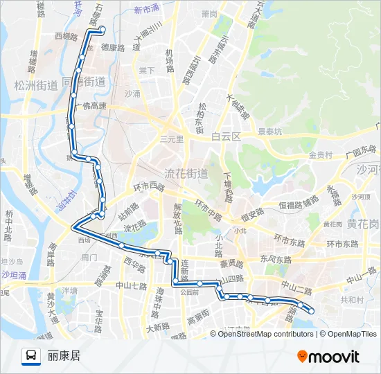 215路长线 Bus Line Map