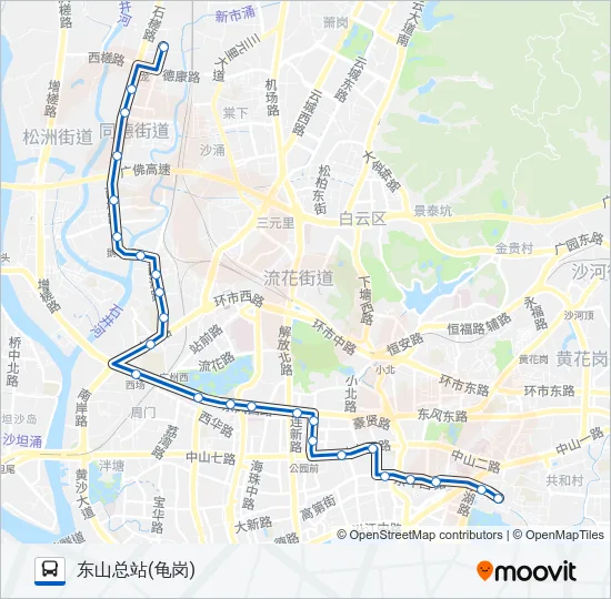 215路长线 Bus Line Map