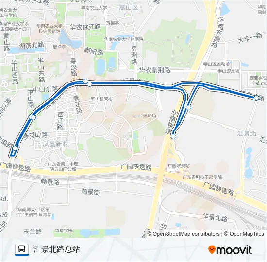 405路环线 Bus Line Map