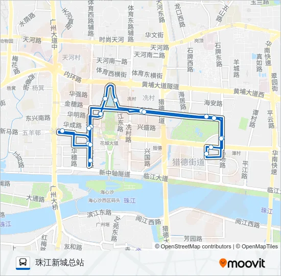 407路环线 Bus Line Map