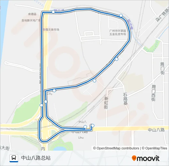 415路环线 Bus Line Map