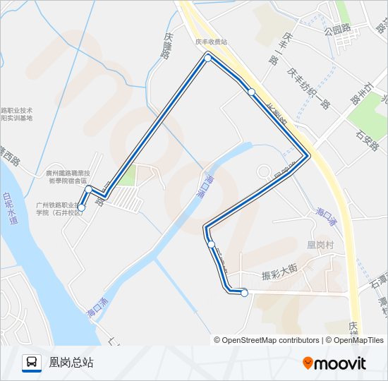 公交476短线路的线路图