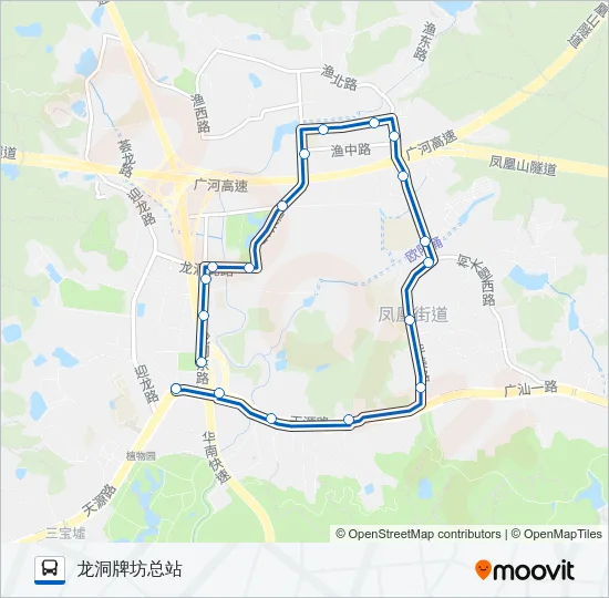 493路环线 Bus Line Map
