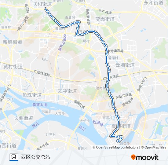 公交573快线路的线路图