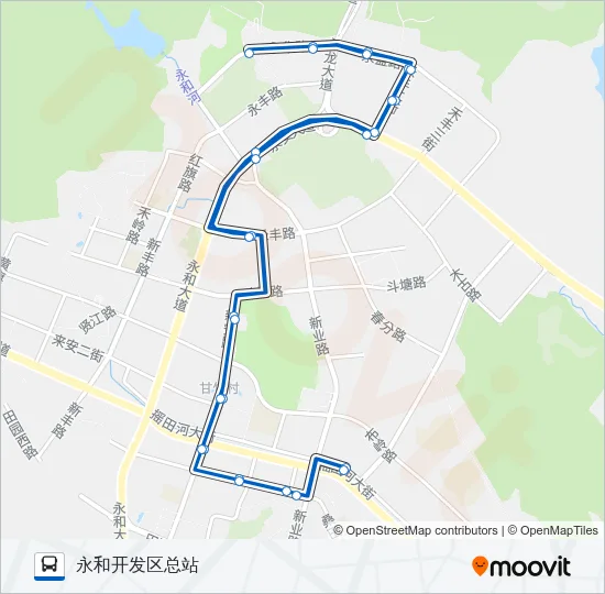 580路环线 Bus Line Map