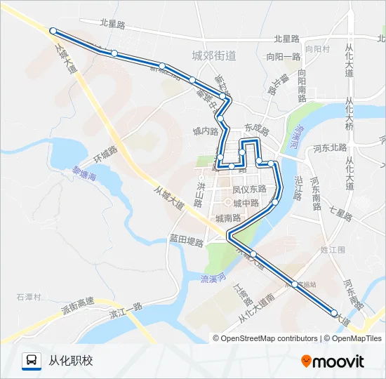 从化3路夜班 Bus Line Map
