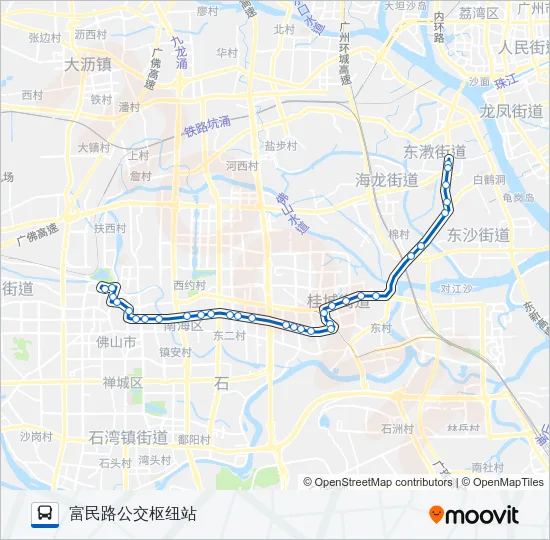 佛232B路 Bus Line Map