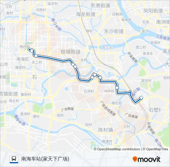 佛南海快3路 Bus Line Map