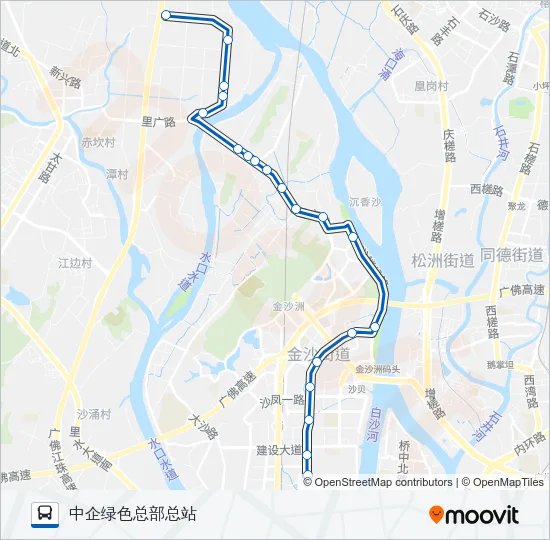 佛里07B路 Bus Line Map