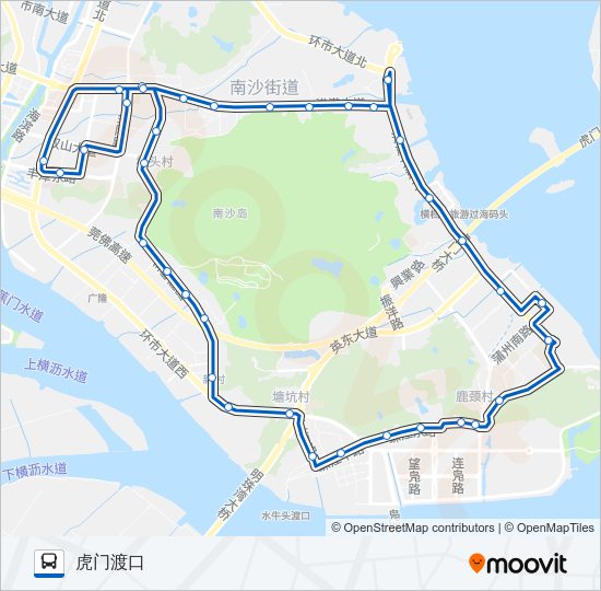 公交南18环线路的线路图