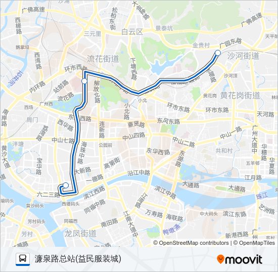 商务专线1路 Bus Line Map
