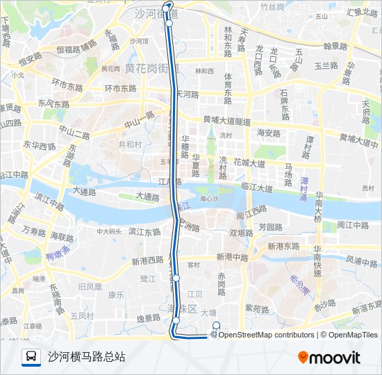 公交商务专5路路的线路图