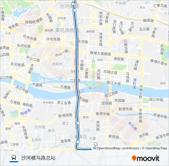 公交商务专5路路的线路图
