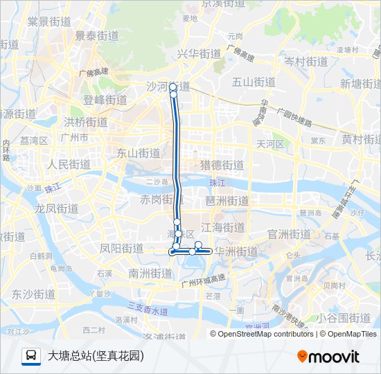 商务专线5路 Bus Line Map