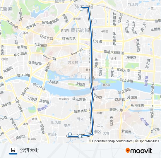 公交商务专6路路的线路图