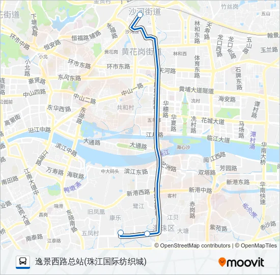 商务专线6路 Bus Line Map