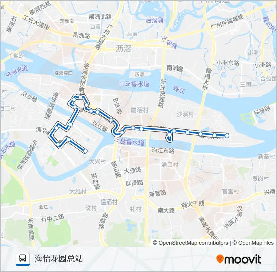 地铁接驳4路 Bus Line Map