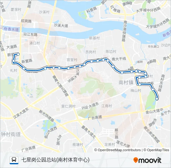 地铁接驳8路 Bus Line Map