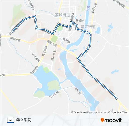 增城1路短线 Bus Line Map