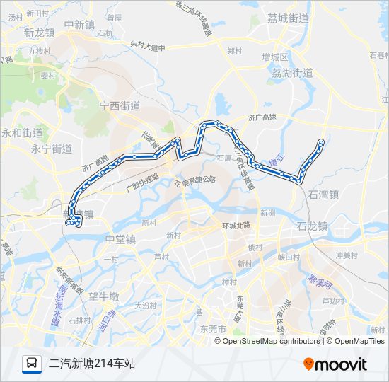 增城201路 Bus Line Map