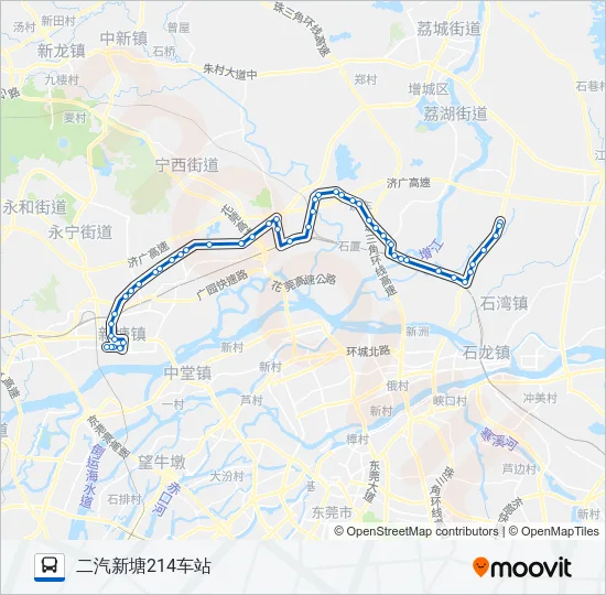 增城201路 Bus Line Map