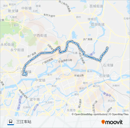 增城201路 Bus Line Map
