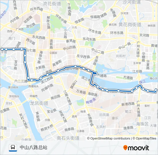 旅游公交2线 Bus Line Map