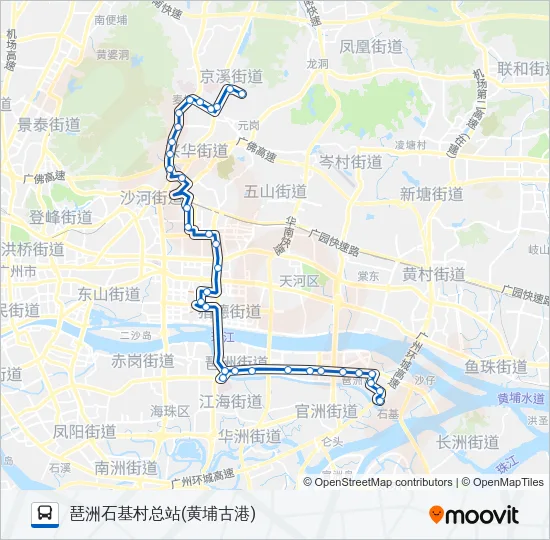 旅游公交3线 Bus Line Map