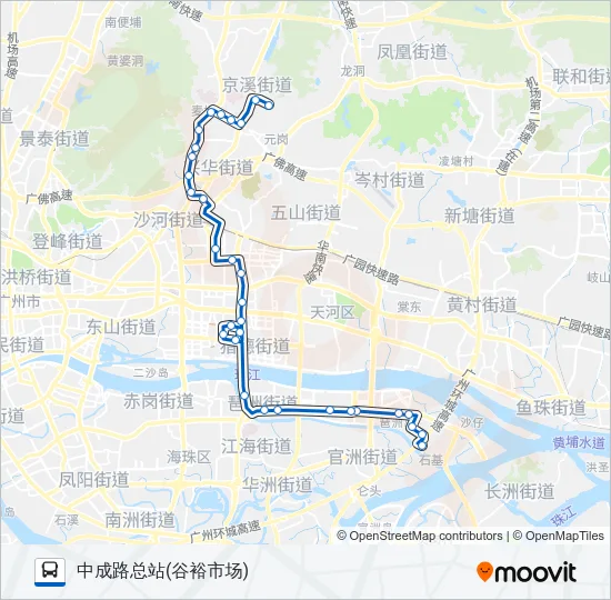 旅游公交3线 Bus Line Map