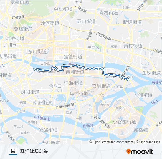 公交旅游观光1路的线路图
