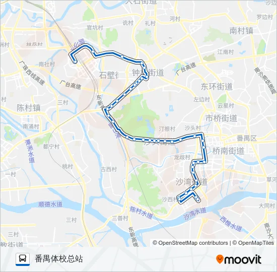 番108B路 Bus Line Map