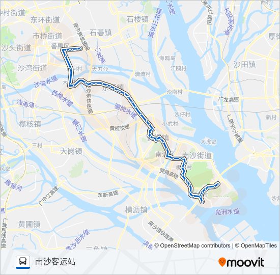 公交番141B路的线路图
