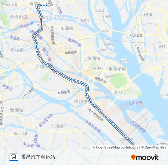 番142B路 Bus Line Map