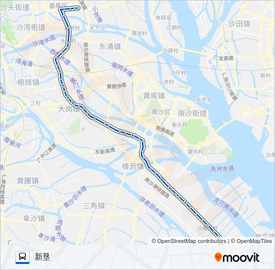 公交番142B路的线路图