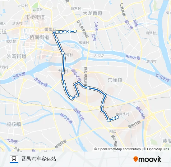 番151B路 Bus Line Map