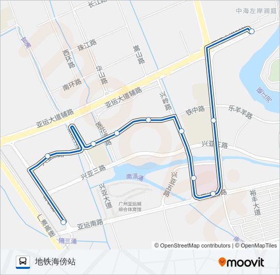 公交番162B路的线路图