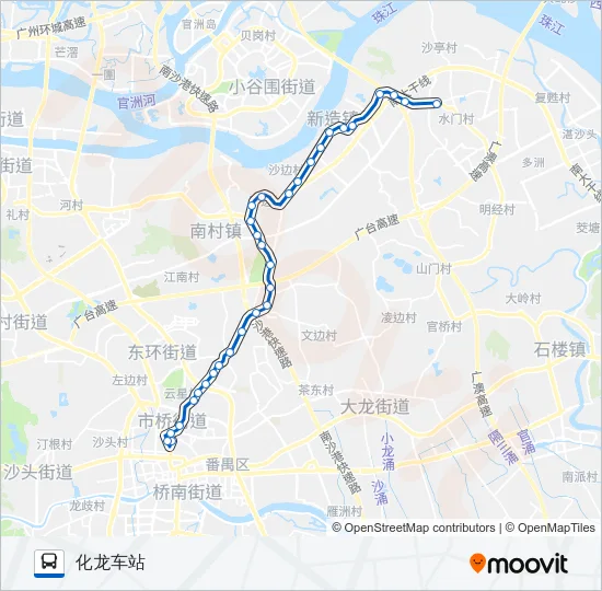 番51路短线 Bus Line Map