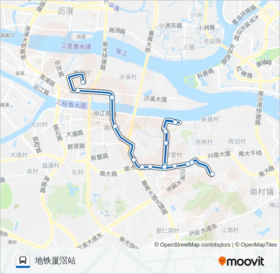 番56路夜班 Bus Line Map
