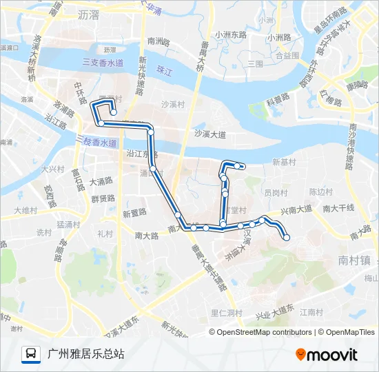 番56路夜班 Bus Line Map