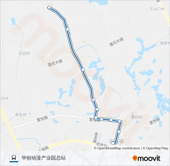 番72路短线 Bus Line Map