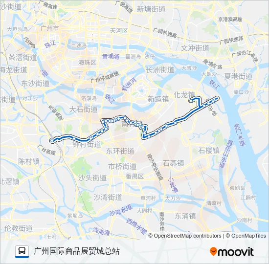番75路班车 Bus Line Map